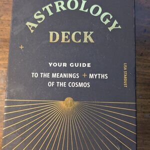 Astrology Deck - Black and Gold Oracle Card Set by